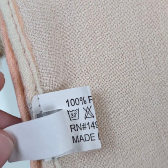 Pink & Yellow XL Rectangular Scarf - Picture 6 of 8